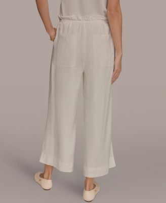 Women's High-Rise Relaxed Linen Pants