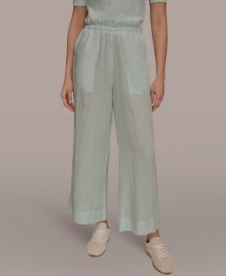 Women's High-Rise Relaxed Linen Pants