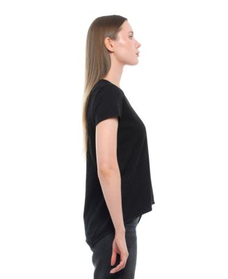 Women's Short Sleeve Shrunken Boyfriend Tee