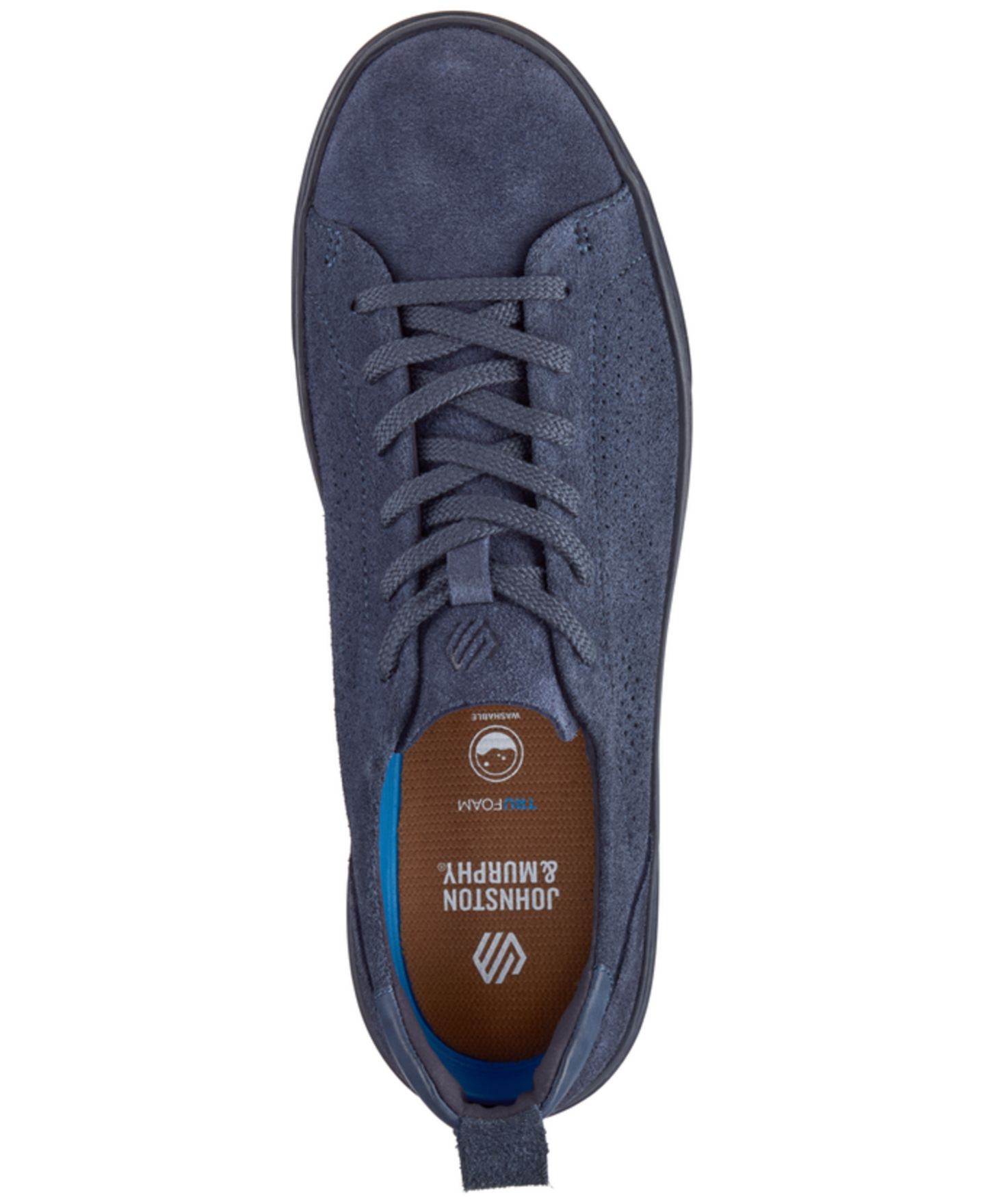 Мужские кроссовки Johnston & Murphy Ollie Lace-Up, цвет: Тёмно-синий замшевый — фото 4