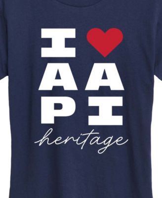 Plus Size Instant Message Heart AAPI Heritage Graphic T-Shirt