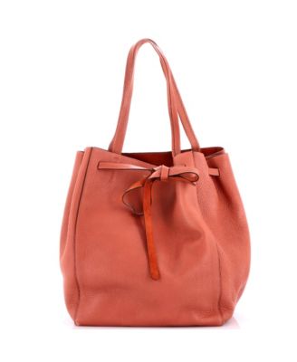 Medium Phantom Tie Cabas Tote Leather