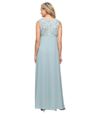 Women's Empire Waist Long Open Soutache Jacket Dress