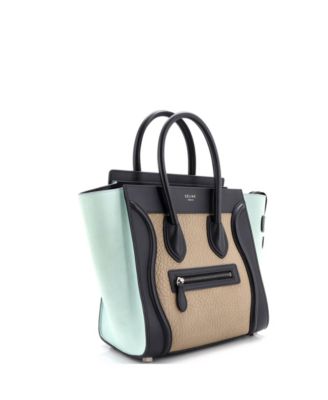 Micro Tricolor Luggage Bag Leather