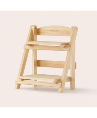 Play Kitchen Accessories – Play Kitchen Food Storage: Versatile Wooden Rack for Play Food