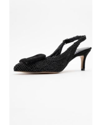 Women's Ensley Knitted Buckled Pointed Toe Pump