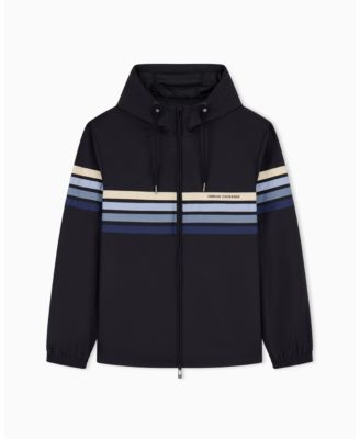 Men's Stretch Nylon 4 Stripes Windbreaker