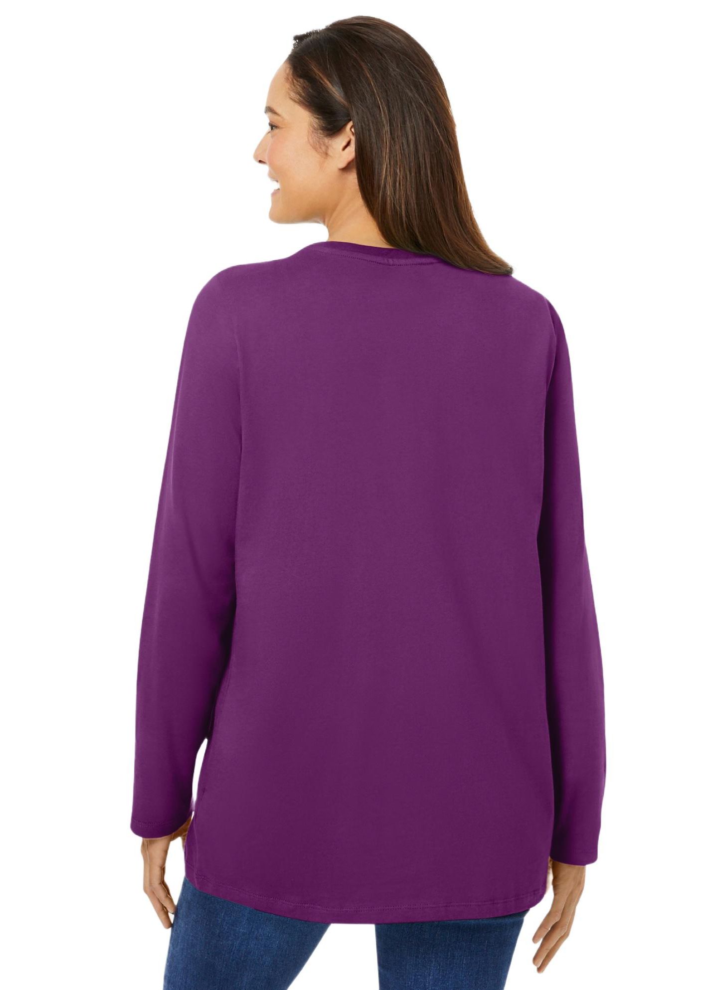 Женская куртка Woman Within Within Pleat-Back Corduroy, цвет: Чёрный — фото 2