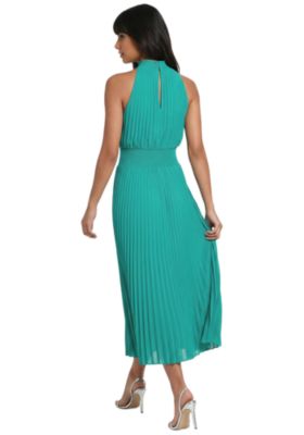 macy's pleated dresses Women's Ombr Sunburst Pleat-Skirt Long-Sleeve Midi Dress