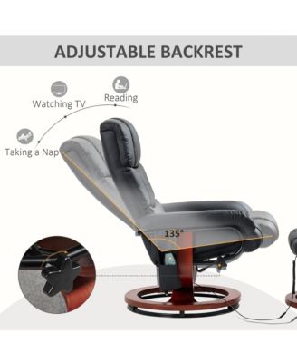 Massage Recliner Chair with Ottoman and Remote Control