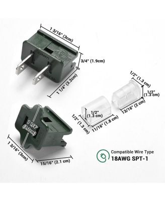 20Pcs SPT-1 Slip Plug Vampire Plug UL Listed