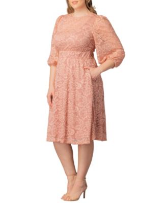 Plus Size Hepburn Lace Cocktail Dress