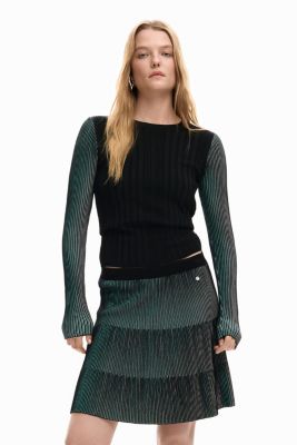 Women's Fine Pleated Sweater