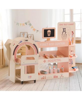 Toy Tools Pretend Play Set, Emergency Center Doctor Nurse Parent Role Play, Toy Accessories for Girls, Boys, , 7.09"35.04"15.16"