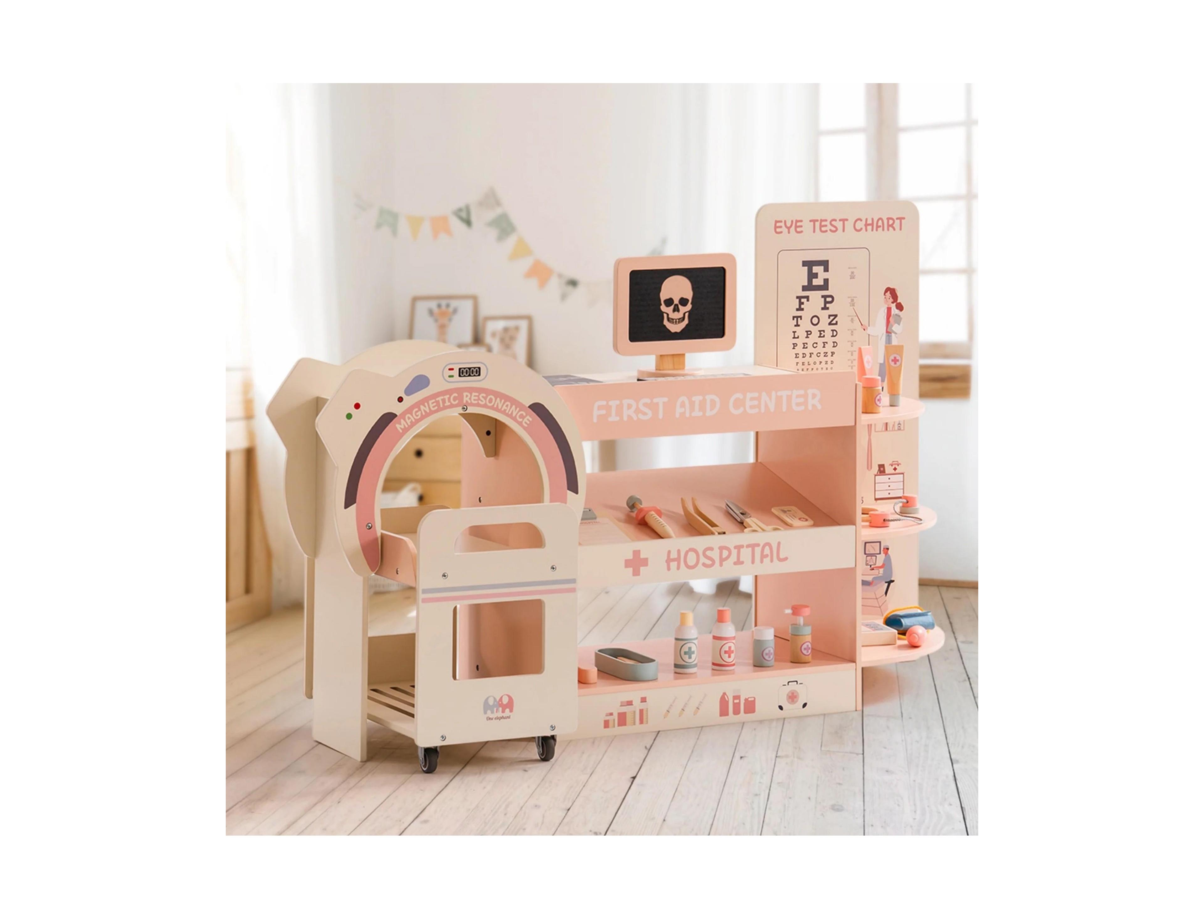 Robotime Emergency Center Doctor Nurse Realistic Pretend Play Set, Ages 3+