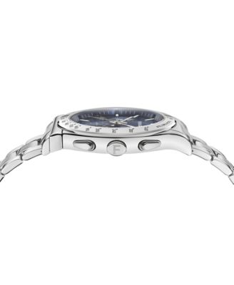 Men's Silver Stainless Steel Bracelet Watch, 42mm