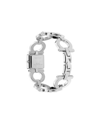 Women's Silver Stainless Steel Bracelet Watch, 19x19mm
