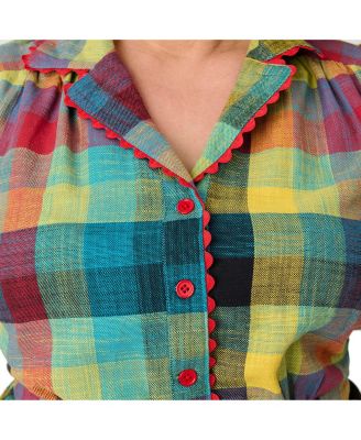 Plus Size Button Front Romper