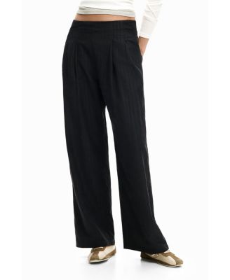 Women's Long pleated trousers