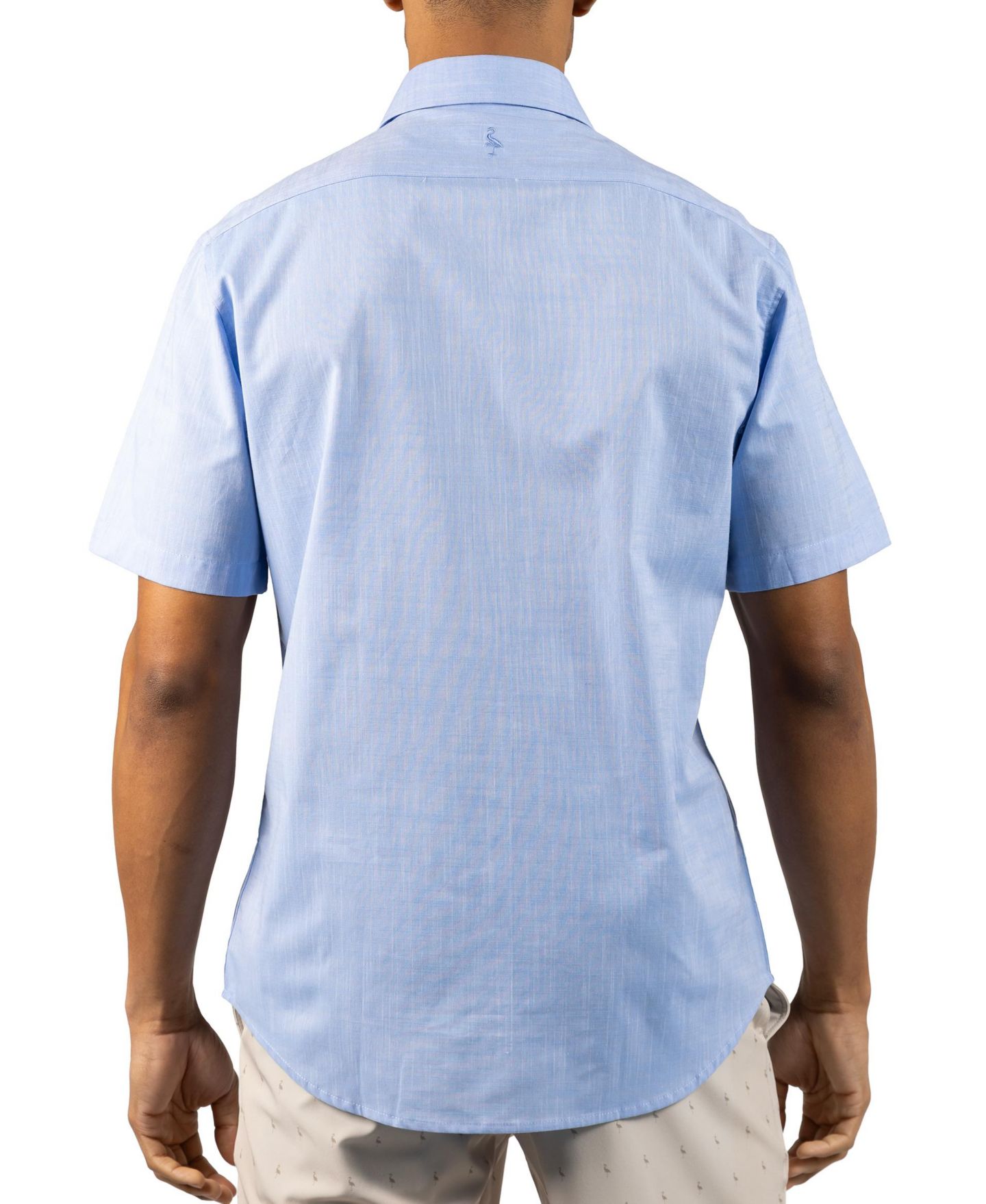 Мужская рубашка Tailorbyrd Signature Chambray Short Sleeve, цвет: Синий — фото 2