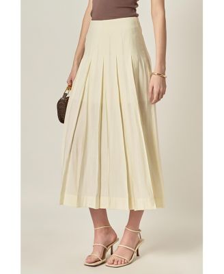 Women's Sheer Pleated Skirt