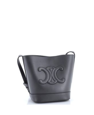 Small Cuir Triomphe Bucket Bag Leather