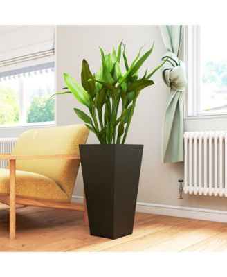 23" Tall Planters, Set of 2 Tape Outdoor Planters,