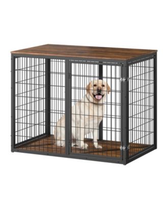  47" 3-Door Dog Crate Furniture – Cage for Large & Medium Dogs