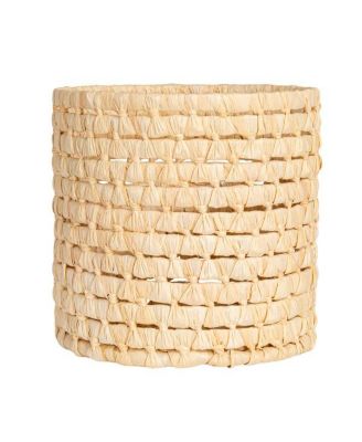 Handwoven Corn Leaf Waste Basket