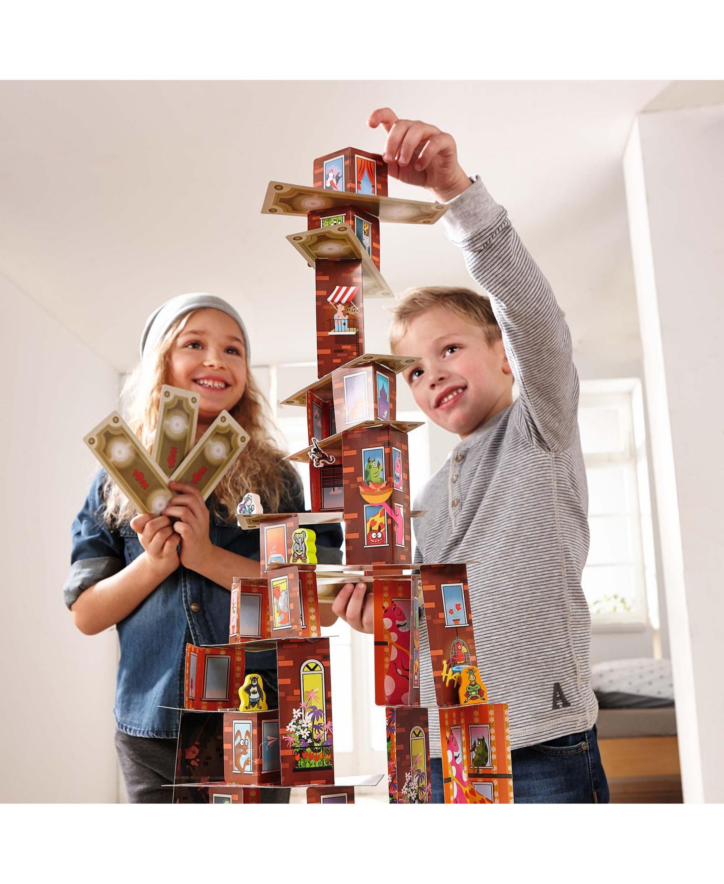Детская настольная игра Haba Rhino Hero Super Battle 3D Stacking-Strategy Board Game, Ages 5+, цвет: Mutli — фото 3