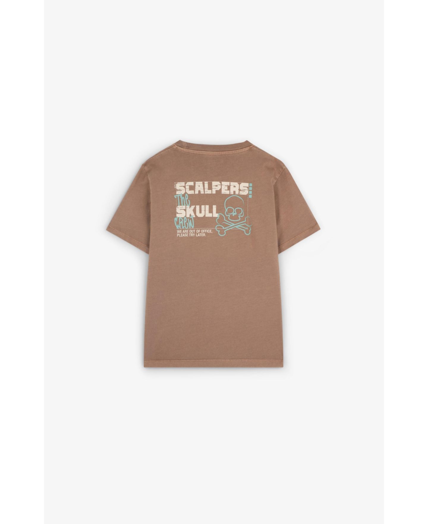 Scalpers Little Boys Crewtee, цвет: Коричневый — фото 2