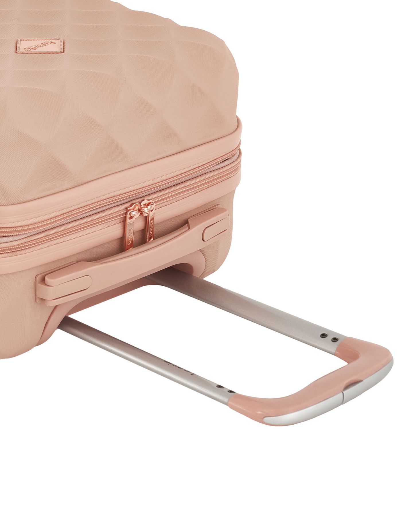 Чемодан Kensie Appleton Collection Small Rolling Hard Case Carry-On, цвет: Пыльный розовый — фото 6