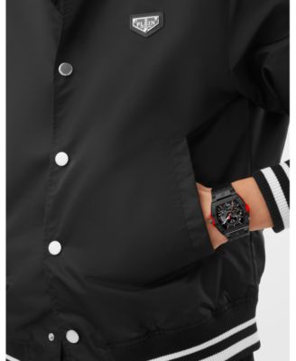 Men's The Keleton 2.0 IP Black Stainless Steel Bracelet Watch, 44mm