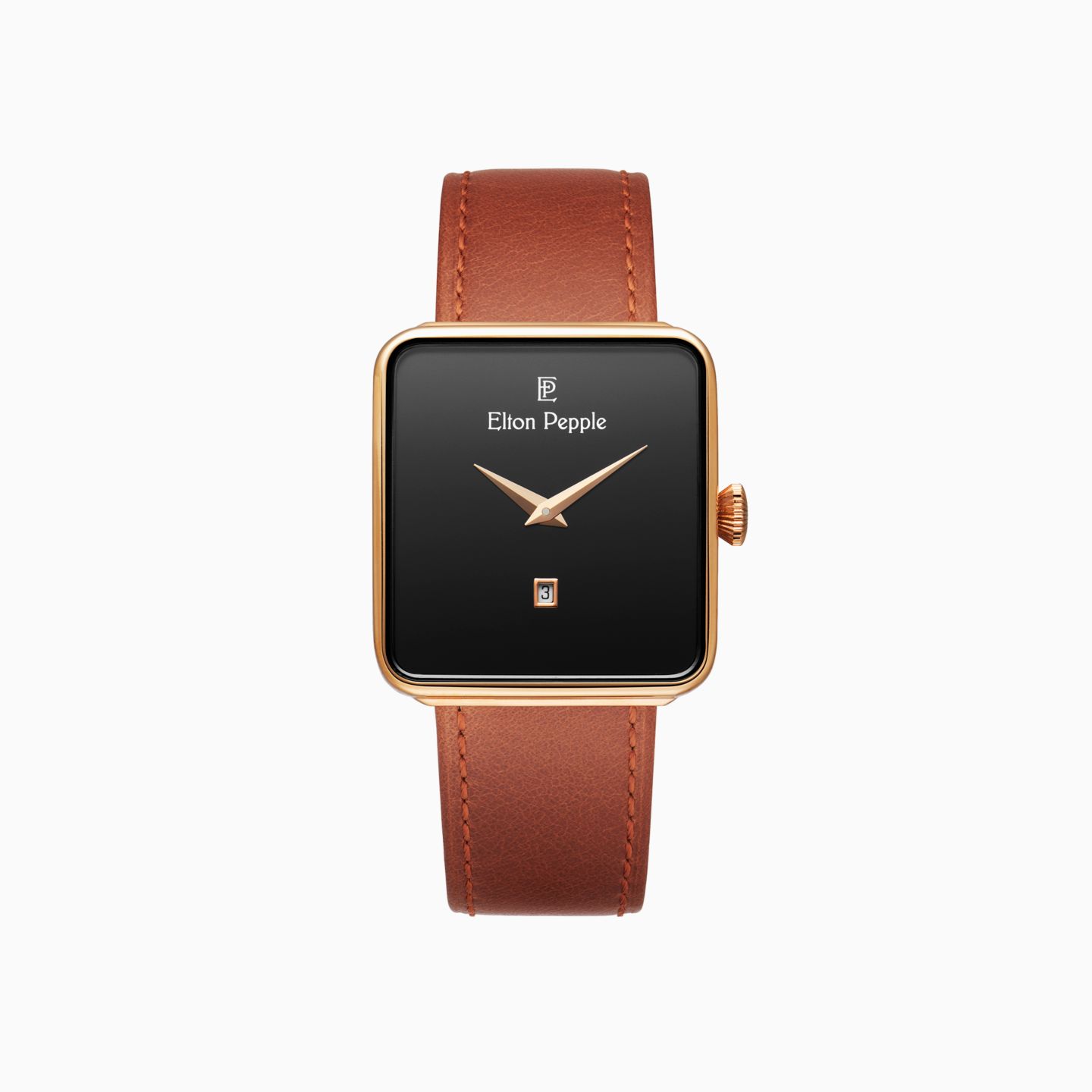 Женские часы Elton Pepple Classic Montclare - Edgewater, 32mm, цвет: Чёрный / Коричневый — фото 1