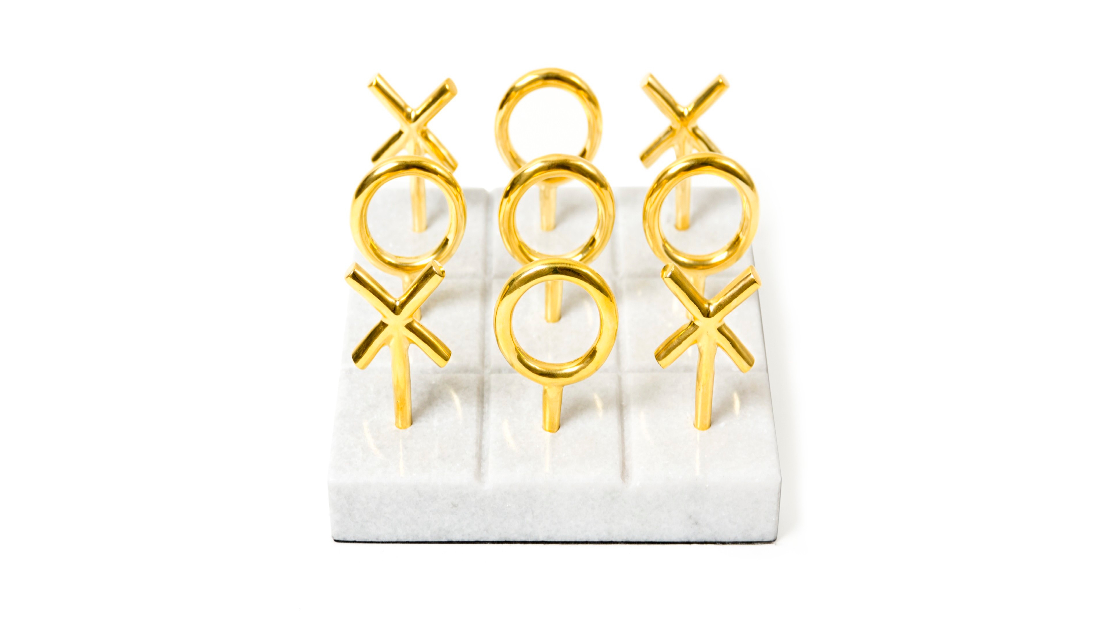 Jonathan Adler Brass Tic-Tac-Toe Set