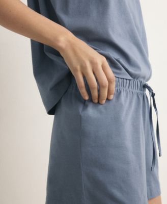 Women's Cotton Two-Piece Short-Sleeved Pajamas
