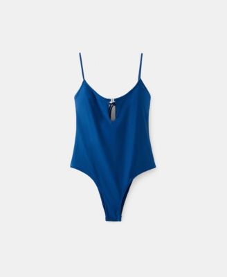 Women's Slit Neckline Swimsuit