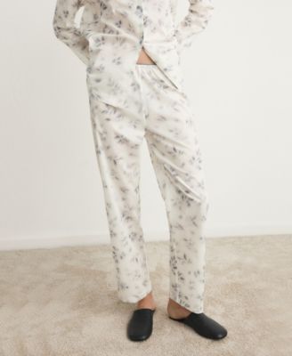 Women's Watercolor Print Cotton Pajama Trousers