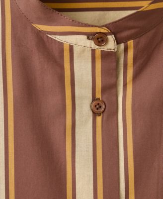 Women's Stripe Printed Midi Caftan