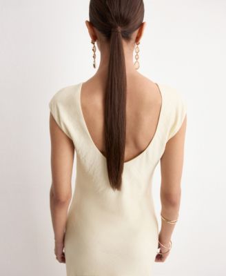Women's Open-Back Textured Dress