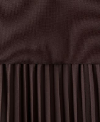 Women's Flared Belt Midi-Dress