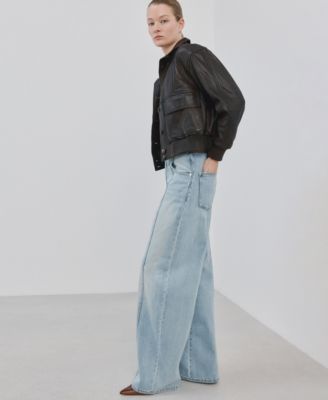Women's Seams Detail Balloon Jeans