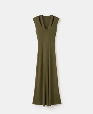 Women's Fine-Knit Flared Dress