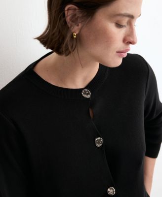 Women's Jewel Button Knitted Cardigan