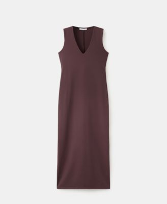 Women's Fitted V-Neck Dress