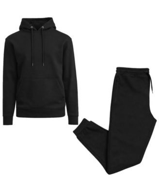 Men's Soft Fleece Pullover Hoodie & Sweatpants Jogging Set
