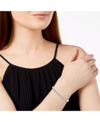 Elegant 4MM CZ Magnetic Lock Brilliant Tennis Bracelet