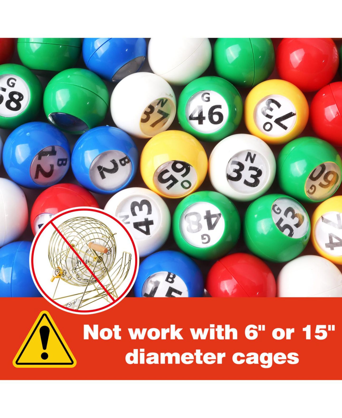 Детские игрушки GSE Games & Sports Expert Replacement Bingo Balls, 75-Piece Set, от 3 лет — фото 4