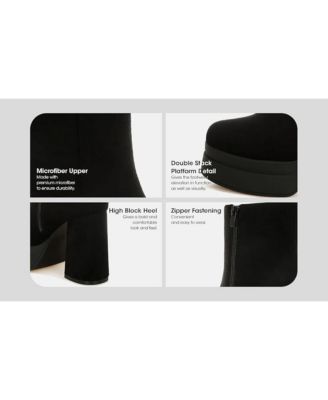 Women's Maltese Soft Microfiber Block Heel Boots