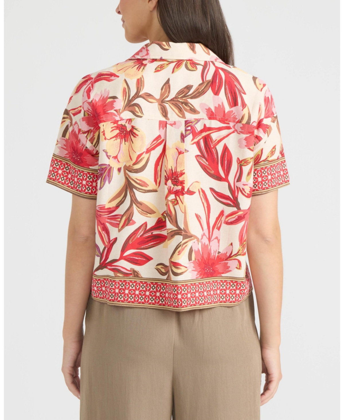 Ellen Tracy Women's Camp Shirt